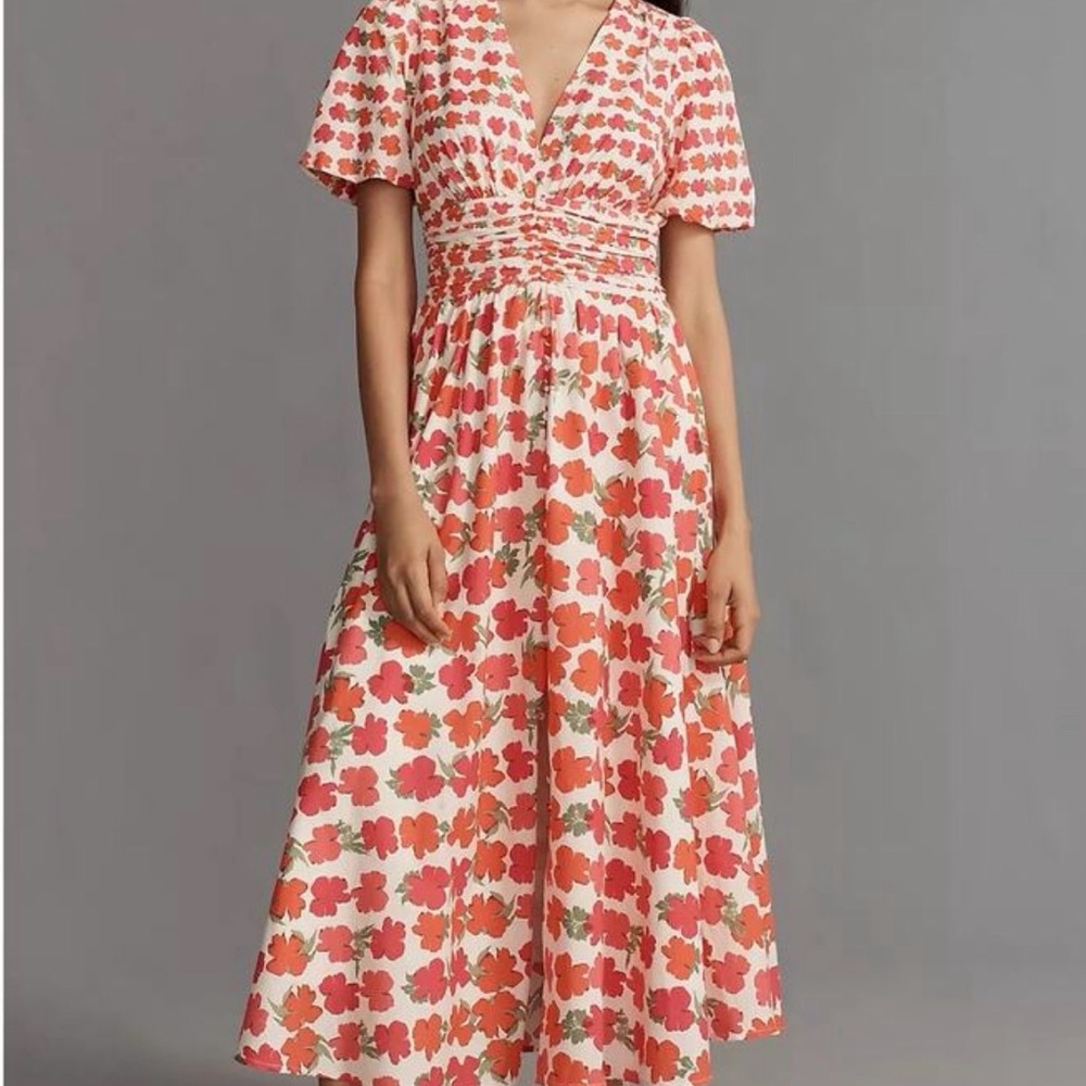 Anthropologie THE KATERINA BUTTON-FRONT DRESS